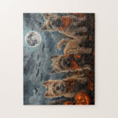 Puzzle Cairn Terrier Halloween Éffrayant (Vertical)
