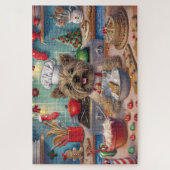 Puzzle Cairn Terrier Holiday Baking: Festive Christmas (Vertical)