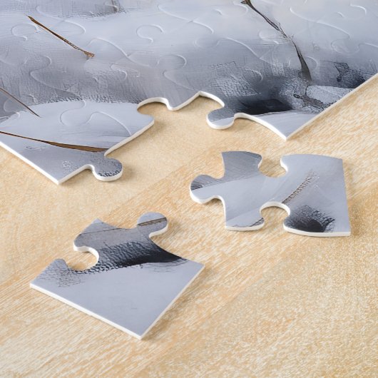 Puzzle Cairn Terrier Qu'Il Neige Noël (Côté)