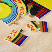 Puzzle Caisses de fruits des années 1940 étiquette Moonbe (Côté)