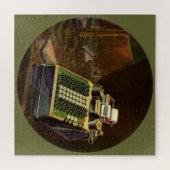 Puzzle Calculateur comptable Comptomètre vintage (Horizontal)