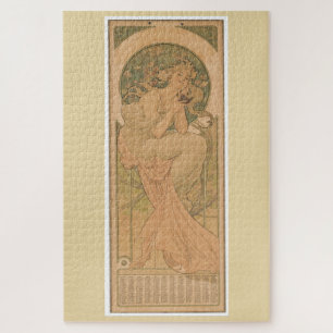 Puzzle Calendrier Art nouveau 1902 par Alphonse Mucha
