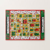 Puzzle Calendrier de l'Avent de Noël Alaskan Dog Countdow (Horizontal)