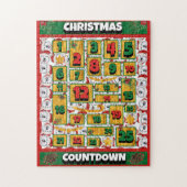 Puzzle Calendrier de l'Avent de Noël Alaskan Dog Countdow (Vertical)