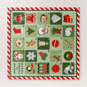 Puzzle Calendrier de l'Avent de Noël créatif (Horizontal)