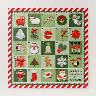 Puzzle Calendrier de l'Avent de Noël créatif