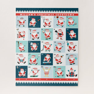 Puzzle Calendrier de l'Avent de Noël sportif