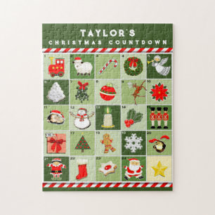 Puzzle Calendrier de l'Avent personnalisé pour le compte