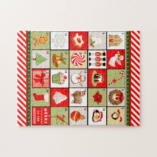 Puzzle Calendrier de Noël (Horizontal)