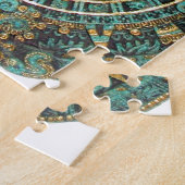 Puzzle Calendrier rond antique maya aztèque de disque (Côté)