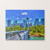 Puzzle Calgary City Skyline. (Horizontal)