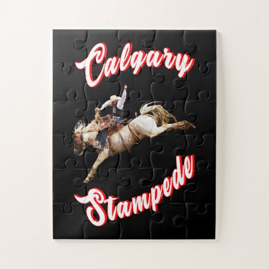 Puzzle Calgary Heure Canada Juillet Riders Calgary Stampe (Vertical)