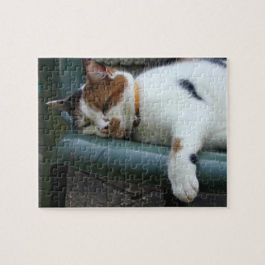 Puzzle Calico chat dormir (Horizontal)