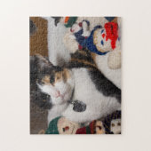 Puzzle Calico Et Snowmen (Vertical)