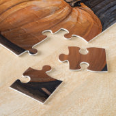 Puzzle Calico Kitten Assis Entre Feuilles D'Automne (Côté)