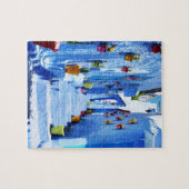 Puzzle “Calles Azules de Chefchaouen” – Marruecos (Horizontal)