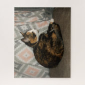 Puzzle Callie Cat sur Sofa (Vertical)