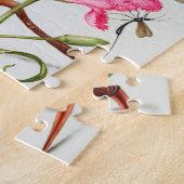 Puzzle Calligraphie (libellule, oeillet et poire) (Côté)