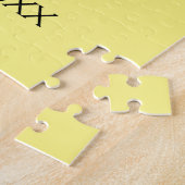 Puzzle Calligraphie minimale simple ajouter votre nom mar (Côté)