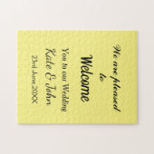 Puzzle Calligraphie minimale simple ajouter votre nom mar (Horizontal)