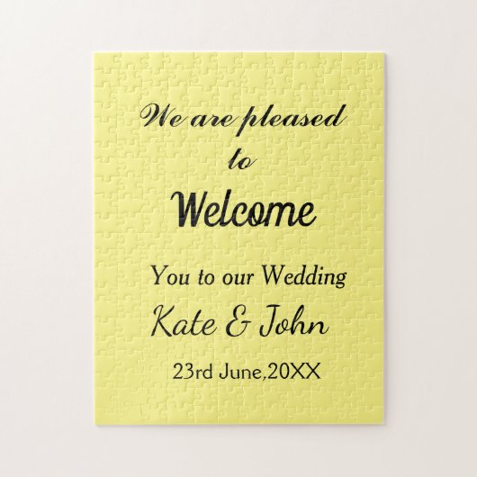 Puzzle Calligraphie minimale simple ajouter votre nom mar (Vertical)