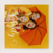 Puzzle Calligraphie moderne Script superposer photo de fa (Horizontal)