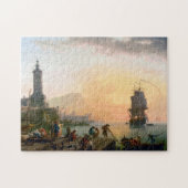 Puzzle Calm at a Mediterranean Port Claude-Joseph Vernet (Horizontal)
