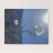 Puzzle Calme matinal : Fleur de crème dans une lumière tr (Horizontal)