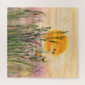 Puzzle Calme - Paysage Sun Field - Peinture originale (Horizontal)