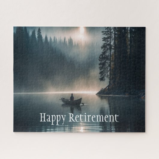 Puzzle Calme Retraite paisible Lac Anniversaire (Horizontal)