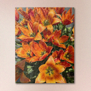 Puzzle Calypso Tulipe Orange Clair