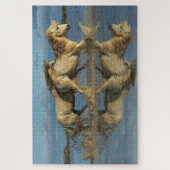 Puzzle Camargue, Chevaux et réflexion, Sud de la France (Vertical)