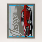 Puzzle Camaro rouge Vintage (Vertical)