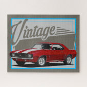 Puzzle Camaro rouge Vintage (Horizontal)