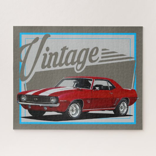 Puzzle Camaro rouge Vintage (Horizontal)
