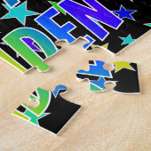 Puzzle "CAMDEN" Prénom, Amusant "HEUREUX ANNIVERSAIRE" (Côté)