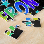 Puzzle "CAMERON" Prénom, Amusant "HEUREUX ANNIVERSAIRE" (Côté)