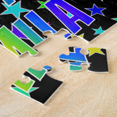 Puzzle "CAMILA" Prénom, Amusant "HEUREUX ANNIVERSAIRE" (Côté)