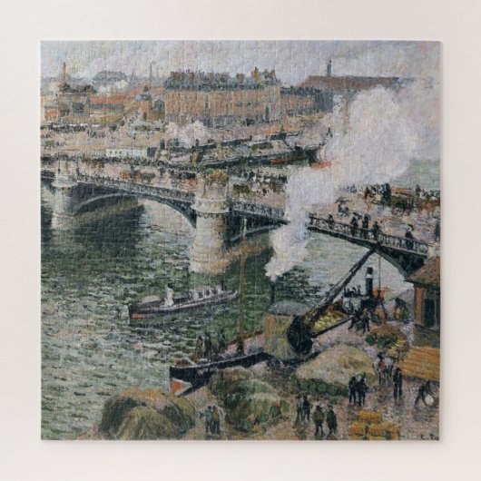 Puzzle Camille Pissarro Pont Boieldieu à Rouen Peinture (Vertical)