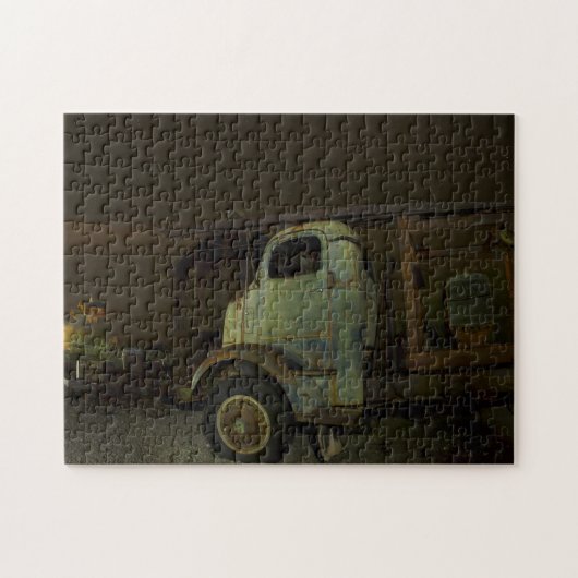 Puzzle Camion antique à la grange abandonnée (Horizontal)