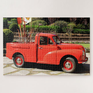 Puzzle Camion de collecte rouge