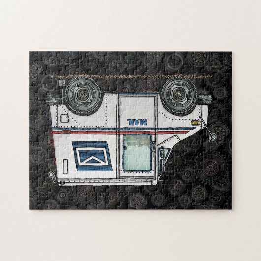 Puzzle Camion de courrier mignon (Horizontal)