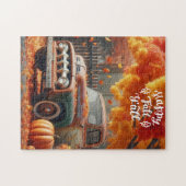 Puzzle Camion de ferme rustique/vintage d'automne (Horizontal)