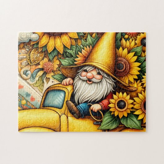 Puzzle Camion de nain tournesol (Horizontal)