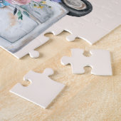 Puzzle Camion de ramassage vintage Aquarelle rustique (Côté)