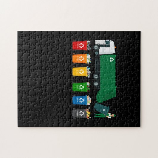 Puzzle Camion de recyclage (Horizontal)