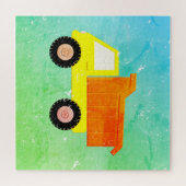 Puzzle Camion Jaune Distressed (Horizontal)