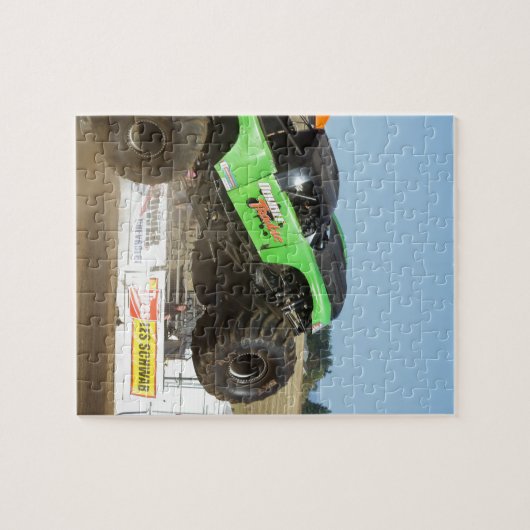 Puzzle Camion Monster Vert En Action (Horizontal)