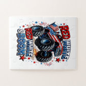 Puzzle Camion monstre Red White Boom (Horizontal)