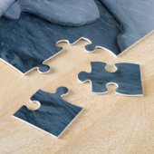 Puzzle Camion Rétro et Pont Couvert d'Hiver (Côté)